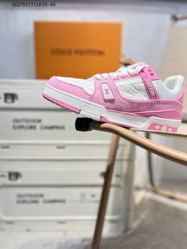 Louis Vuitton Lv sneakers New Lv Trainer latest colorway sneakers L brand basket