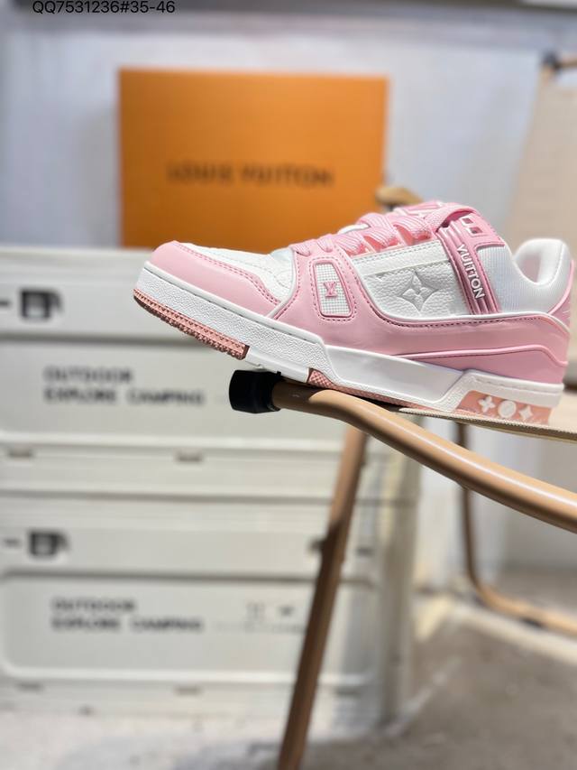 Louis Vuitton Lv sneakers New Lv Trainer latest colorway sneakers L brand basket