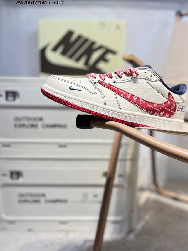 Factory Grade Top Layer Leather Jordan Air Jordan 1 Low AJ1 Basketball Shoes Off