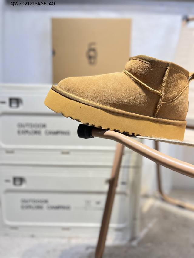 Ugg Snow Boots Waterproof Suede Leather Upper Ugg W Neuel Series Autumn/Winter N