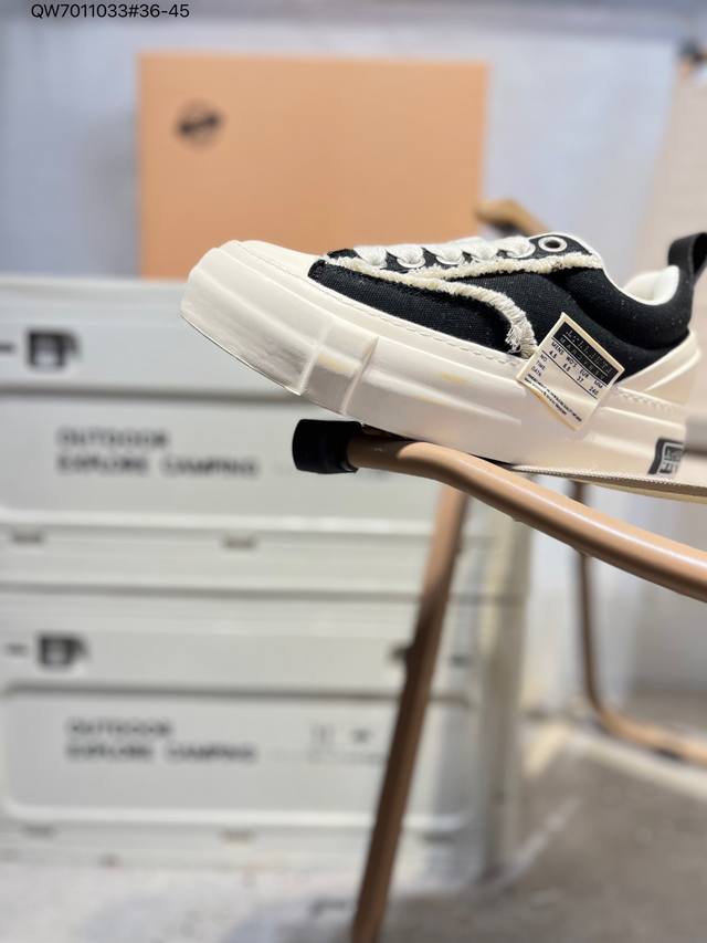 Xvessel Vanness Wu's Low-Top Canvas Platform Shoes with Double Side Labels, Unis