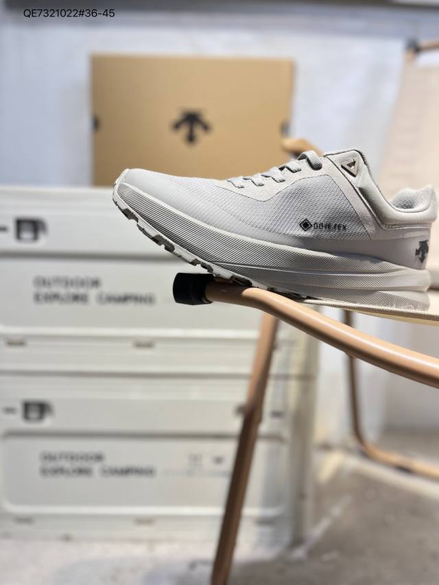 Descente men's trail running shoes with lightweight, cushioned, breathable upper