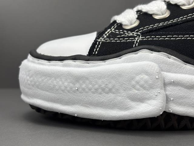 Mihara Yasuhiro Og Sole Canvas Low Comfortable Everyday Fashion Sneakers Black D