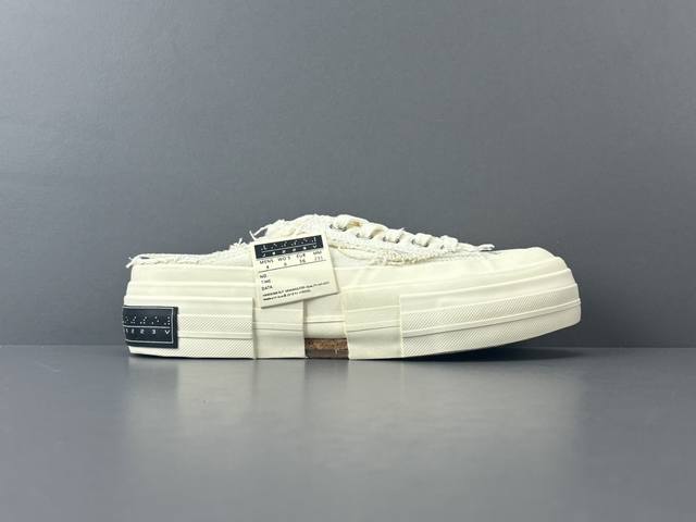 Vanness Wu X Vessel GOP Slip On White Deconstructed Low-Top Sneakers, unisex, si