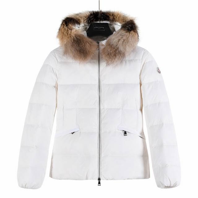 Channel Advantage! Authentic Moncler Boed Fur Collar Beige (Ddd) - Foreign Trade