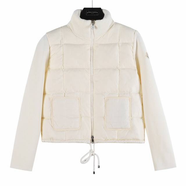 Channel Advantage! Authentic Moncler wool knit long-sleeved off-white top, guara