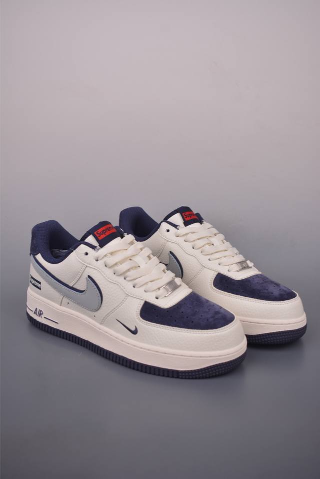 Nike Air Force 1 Low Supreme Collaboration. Made with original last and cardboar