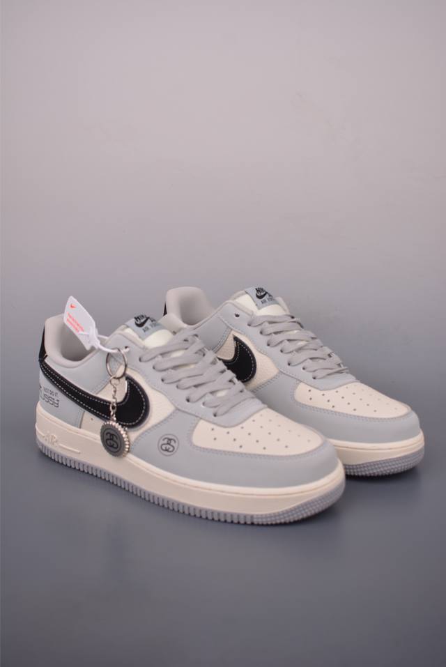 Nike Air Force 1 Low Stussy Collaboration. Made with original last and cardboard