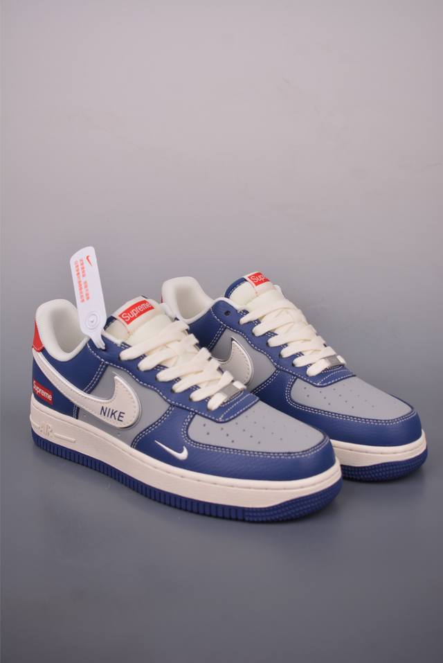 Nike Air Force 1 Low Supreme Collaboration. Made with original last and cardboar
