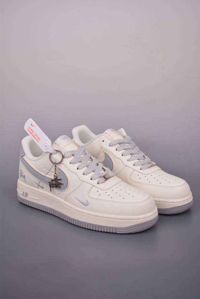 Nike Air Force 1 Low Stussy Collaboration. Made with original last and cardboard