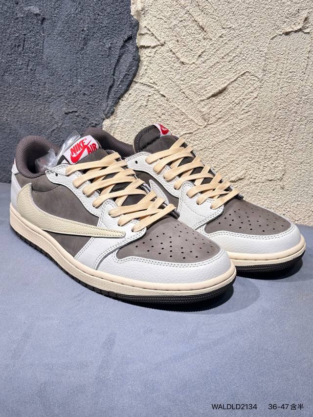 Travis Scott X Fragment Design X Air Jordan AJ1 Low Og Sp Three-way collaboratio