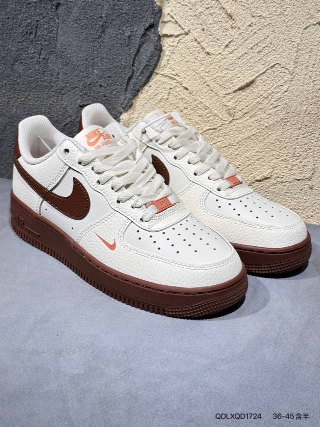New Arrival Real Shots Nike Air Force 1 '07 Low Lv Collaboration Amber Brown Air