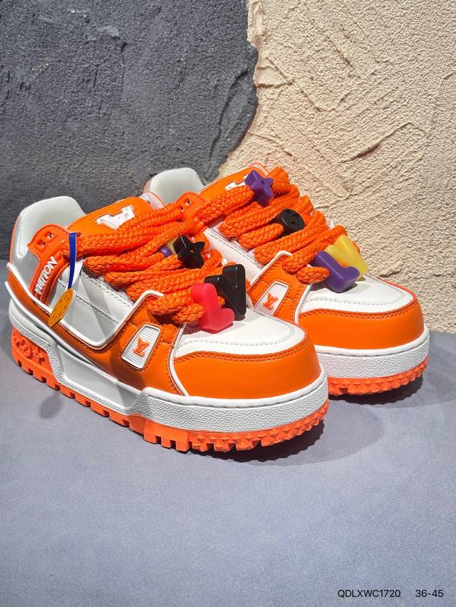 New Arrival Real Shots Brand New Louis Vuitton Trainer Sneaker Low Casual Sports