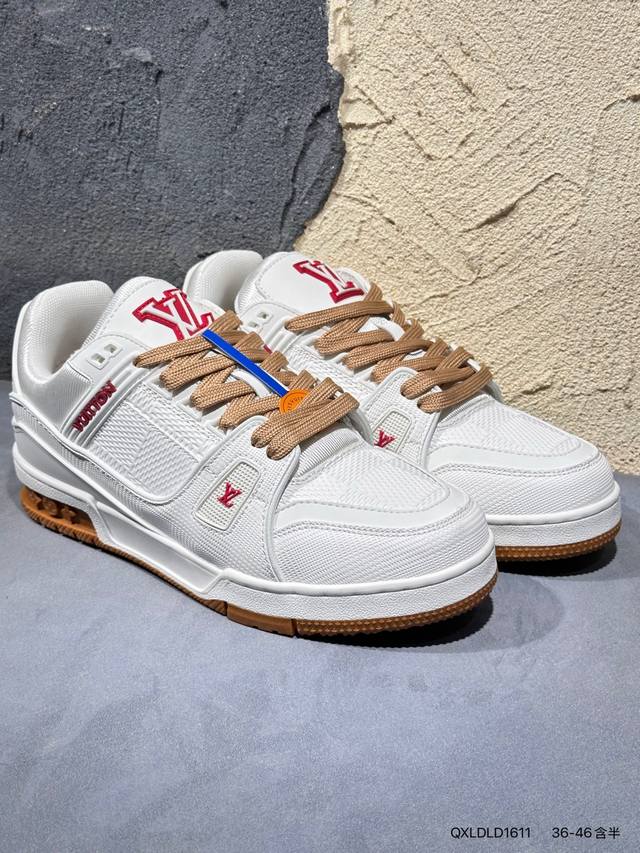 New Arrival Real Shots Brand New Louis Vuitton Trainer Sneaker Low Casual Sports
