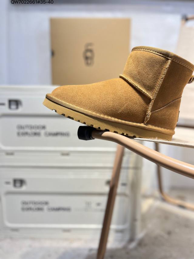 Ugg Snow Boots Waterproof Suede Leather Upper Ugg W Neuel Series Autumn/Winter N