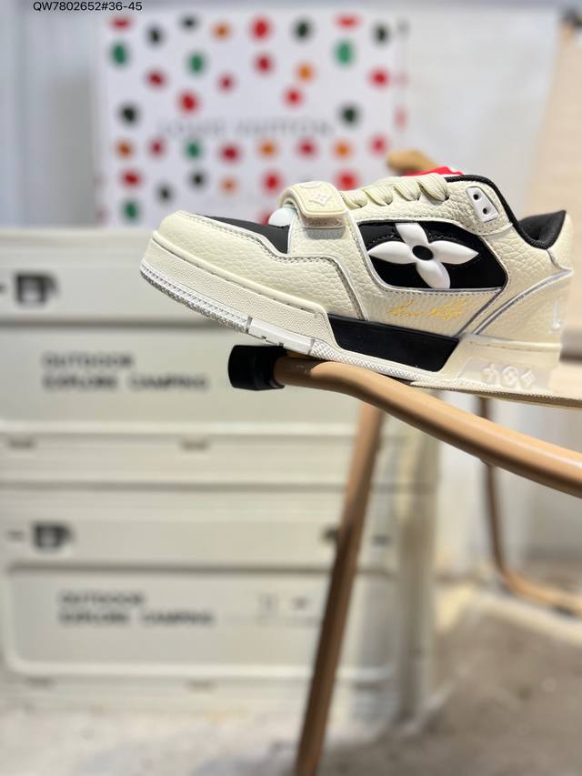 Louis Vuitton Lv sneakers New Lv Trainer latest colorway sneakers Lv brand baske