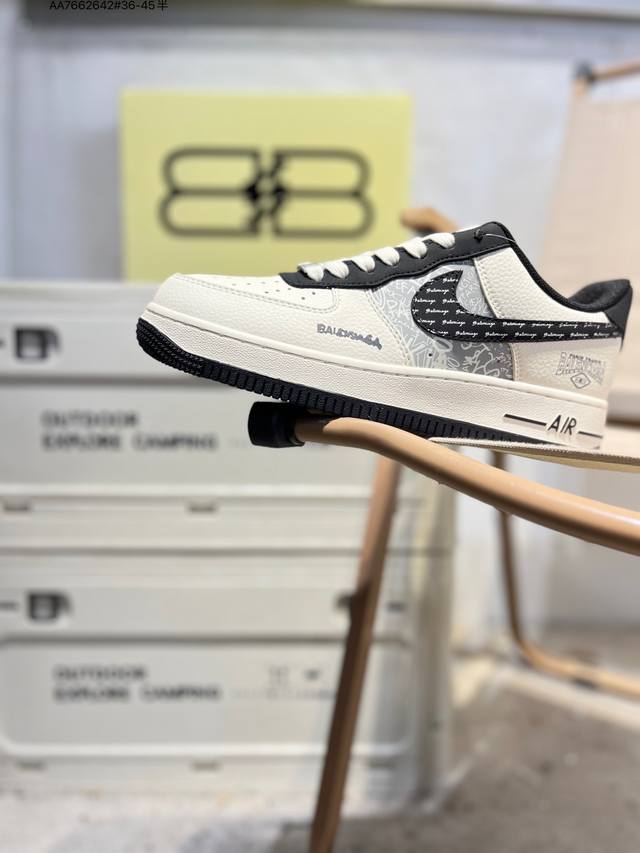 Nk Air Force 1 '07 Low Casual Sneakers #Custom Leather, Original Last and Cardbo