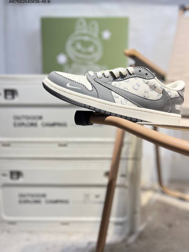 Factory Grade Top-Grade Leather Fabric X Jordan Air Jordan 1 Low AJ1 Low-Top Bas