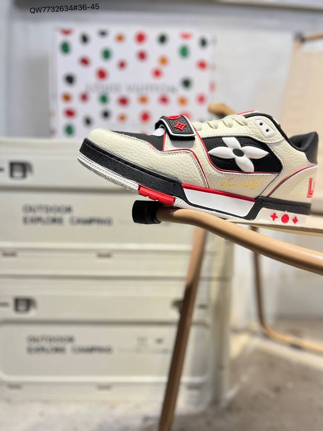 Louis Vuitton Lv sneakers New Lv Trainer latest colorway sneakers Lv brand baske