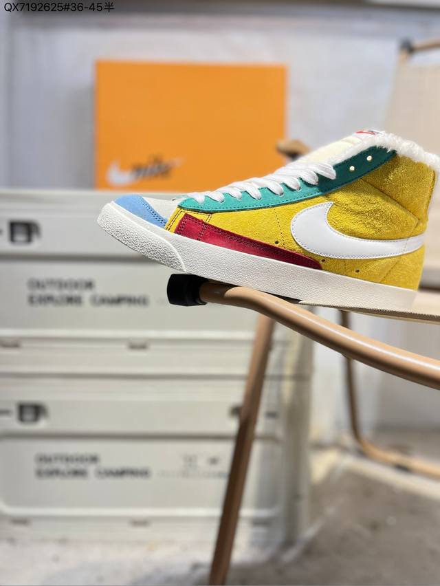 Plush version# Nk Blazer Low'77 Vntg Classic versatile low-top Blazer casual spo