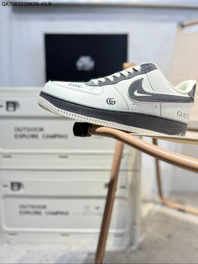 Gucci X Nk Air Force 7 Low Casual Sneakers #Custom Leather, Original Last and Ca