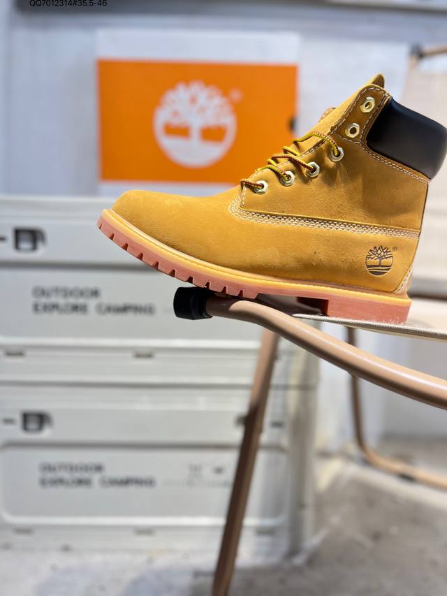 Timberland Outdoor High-Top Casual Yellow Boots Series Winter Warm Outdoor Speci