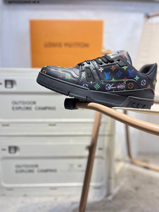 Louis Vuitton Lv Trainer sneakers, new colorway, basketball style sneakers. Desi