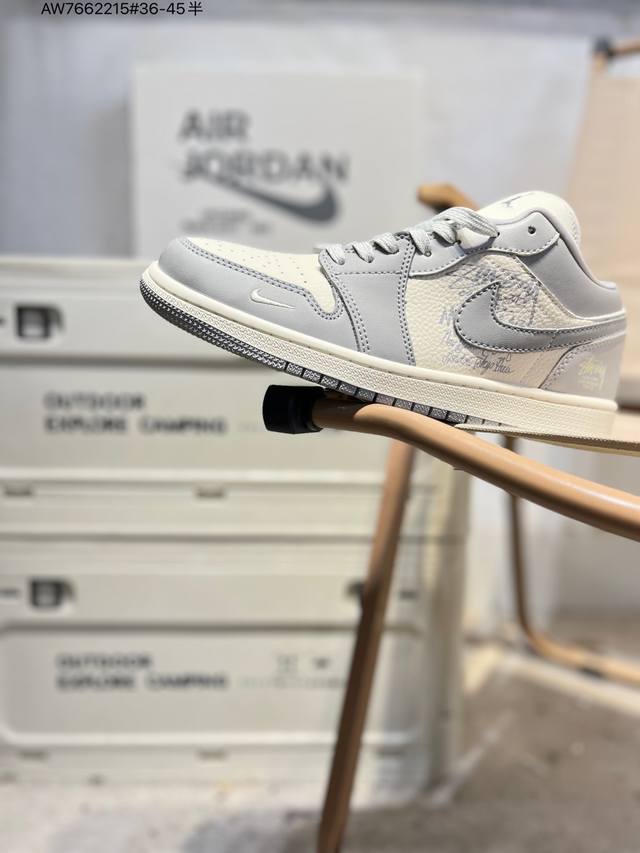 Factory Grade Top Layer Pistus X Jordan Air Jordan 1 Low AJ1 Low-Top Basketball