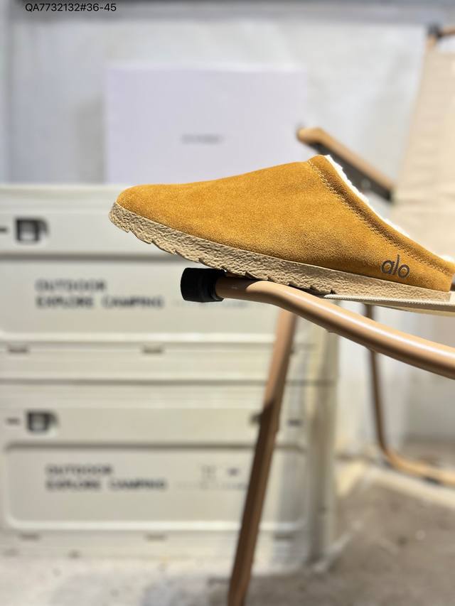 2025 New Alo Fleece Lined Warm Casual Half-Slippers A0827U Qa7732132# 36-45 Ddd