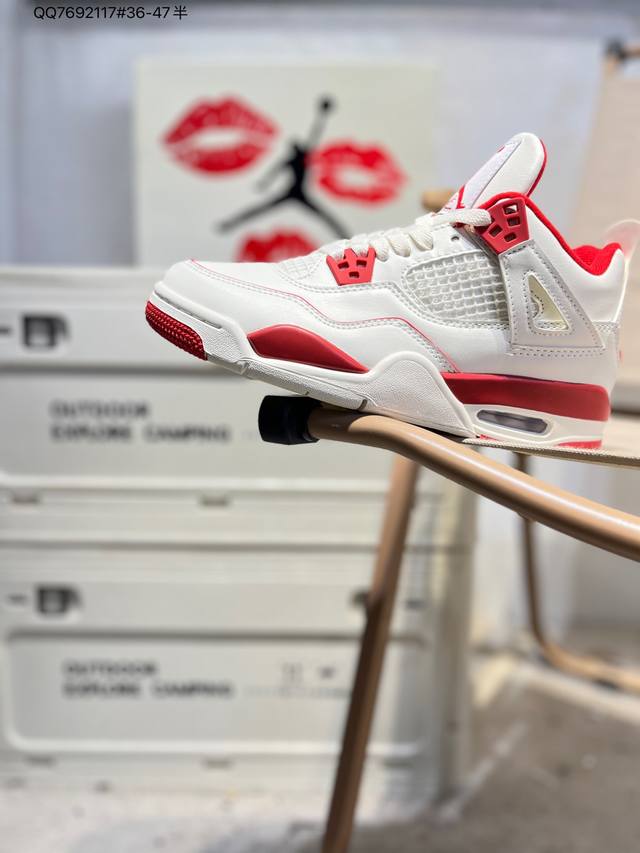 Air Jordan 4 Retro Black Military Blue Michael Jordan AJ4 Mid-Top Retro Casual S