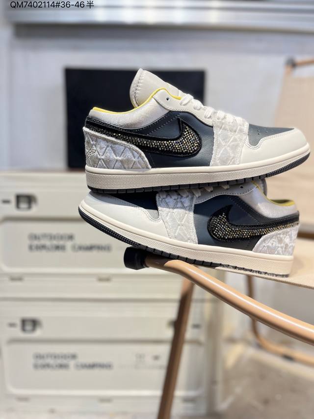 Jordan Air Jordan 1 Low AJ1 basketball shoes official colorway Dv1762 Qm7402114#