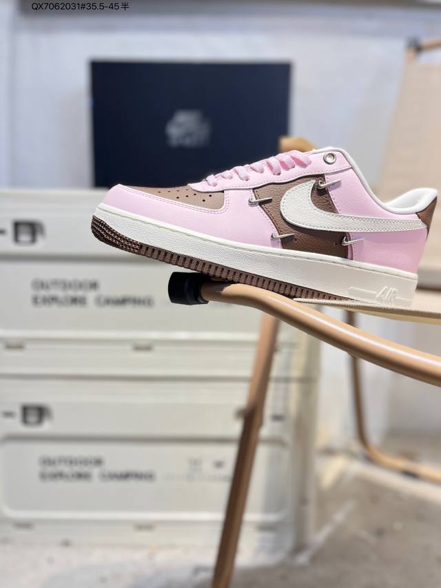 Nk Air Force 1 '07 Low Casual Sneakers #Custom Leather, Original Last and Cardbo