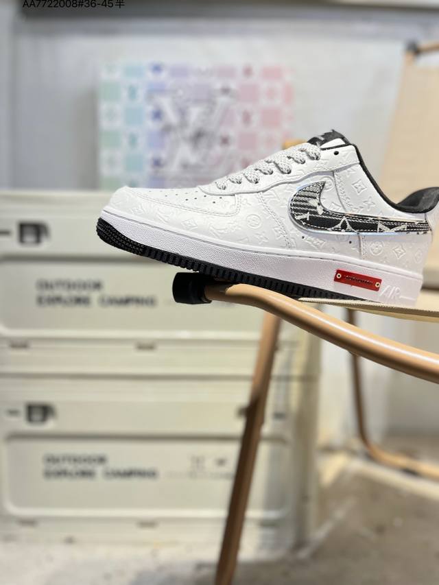 Lv X Nk Air Force 1 '07 Low Low-top Casual Sneakers #Custom Leather, Original La
