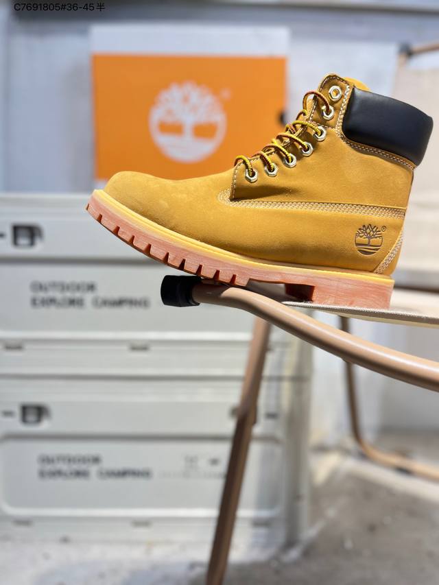 Timberland Outdoor High-Top Casual Yellow Boots Series Winter Warm Outdoor Speci