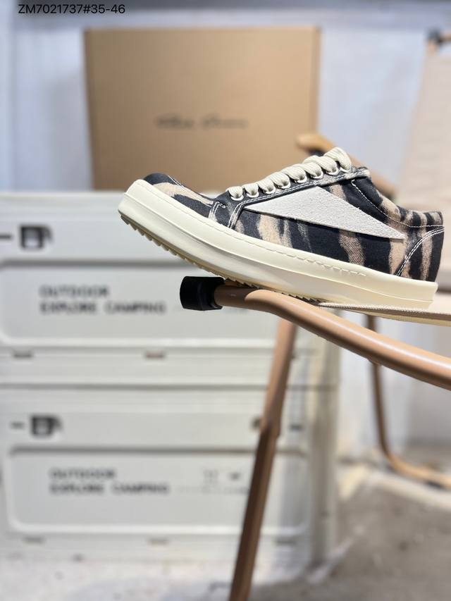 Rick Owens Retro Versatile Fashionable Comfortable Breathable Durable Casual Sho