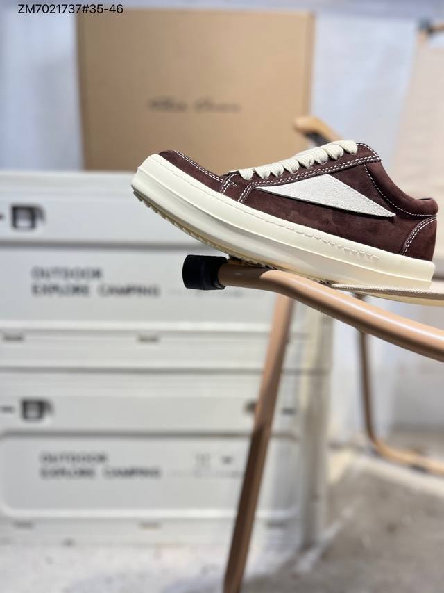 Rick Owens Retro Versatile Fashionable Comfortable Breathable Durable Casual Sho