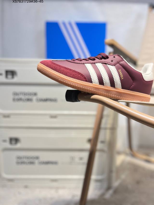 Adidas Originals Samba Vegan Og"Spd" Samba Dance Series Gentleman's Training Foo