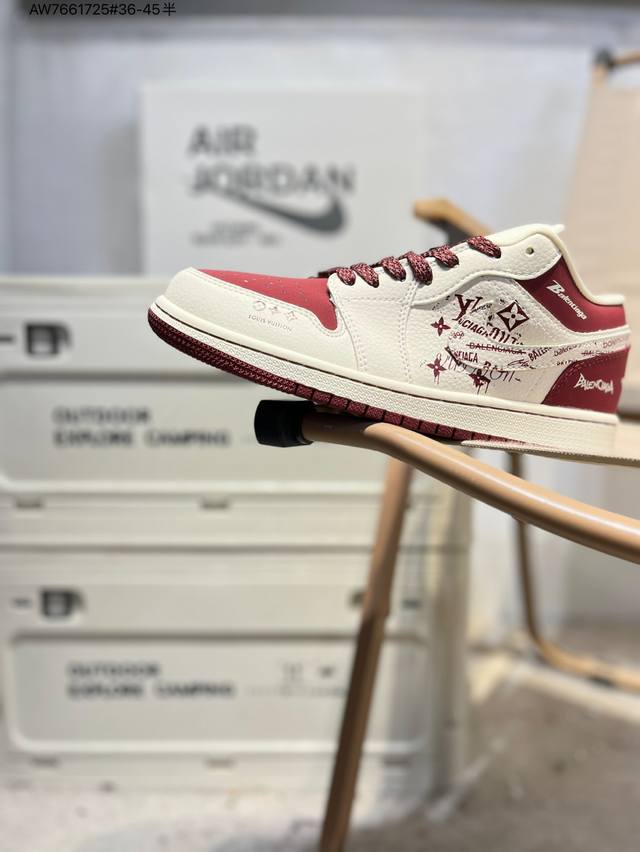 Factory Grade Top Layer Leather Jordan Air Jordan 1 Low AJ1 Low-Top Basketball S