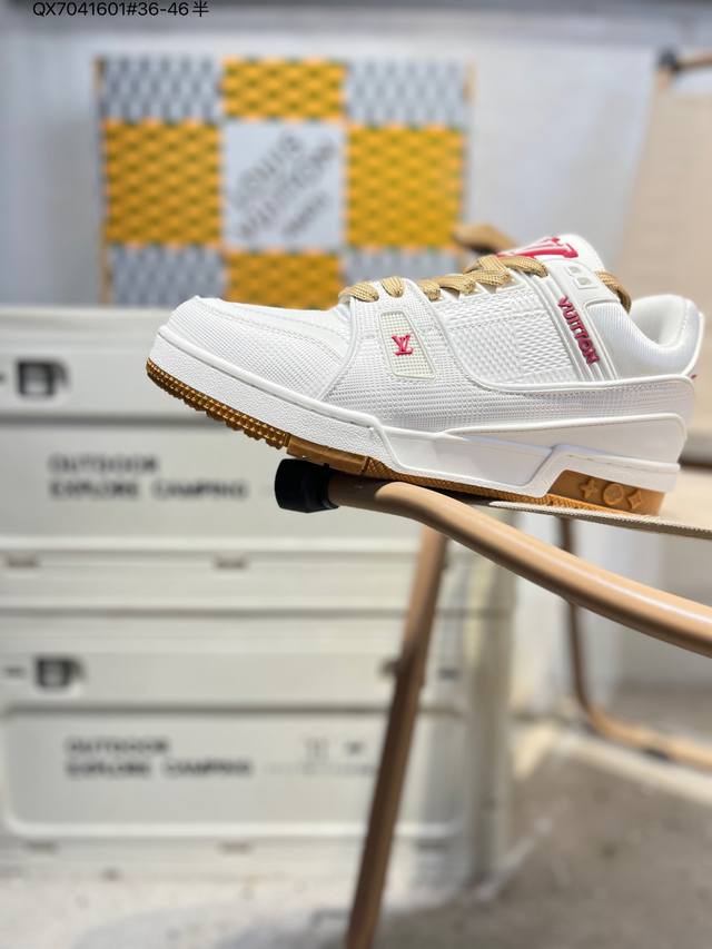 Louis Vuitton Lv sneakers New Lv Trainer latest colorway sneakers L brand basket