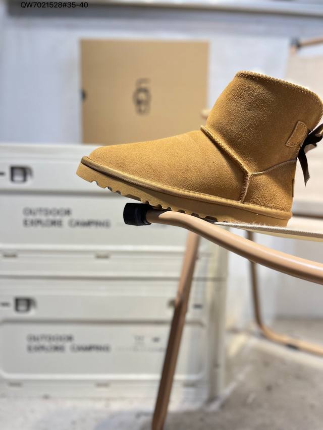 Ugg Snow Boots Waterproof Suede Leather Upper Ugg W Neuel Series Autumn/Winter N