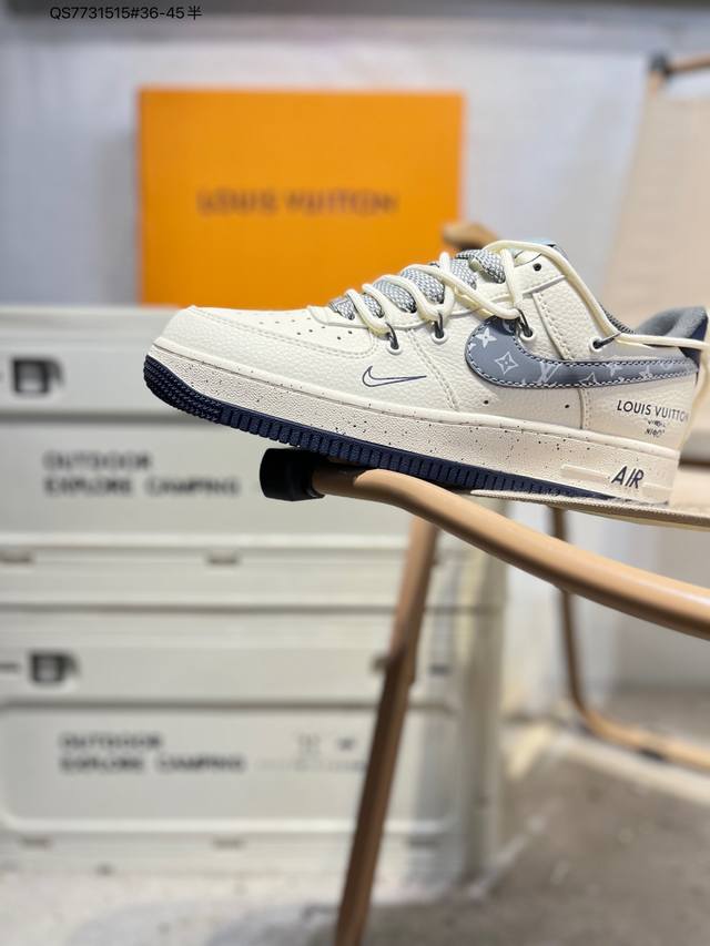 Lv X Nk Air Force 1 '07 Low Air Force 1 Low-top Casual Sneakers #Custom Leather,