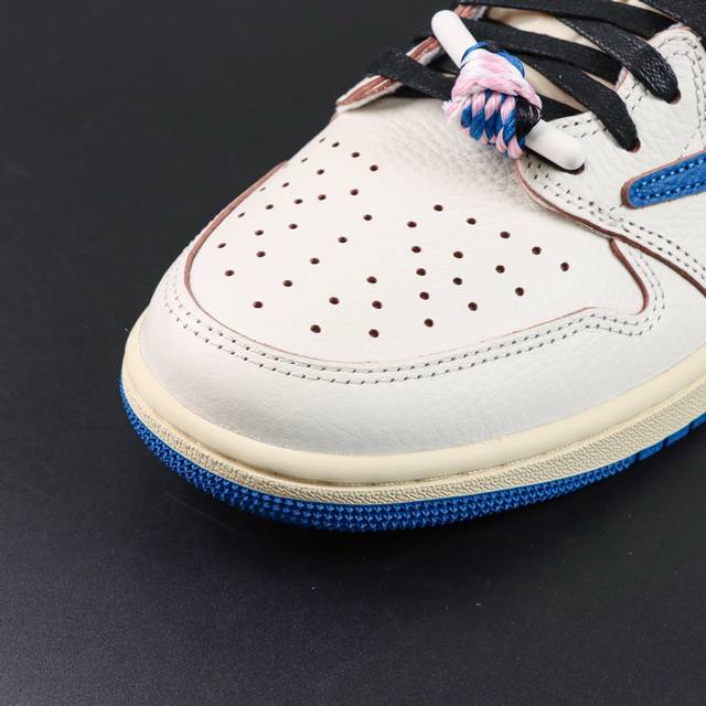 Channel Advantage! Ljr Pure Original AJ1 Travis Scott X Air Jordan 1 Low Og Blue