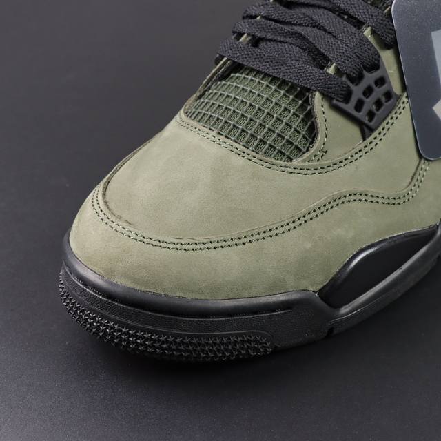Channel Advantage! Ljr Pure Original AJ4 Undefeated X Jordan Air Jordan 4 Olive