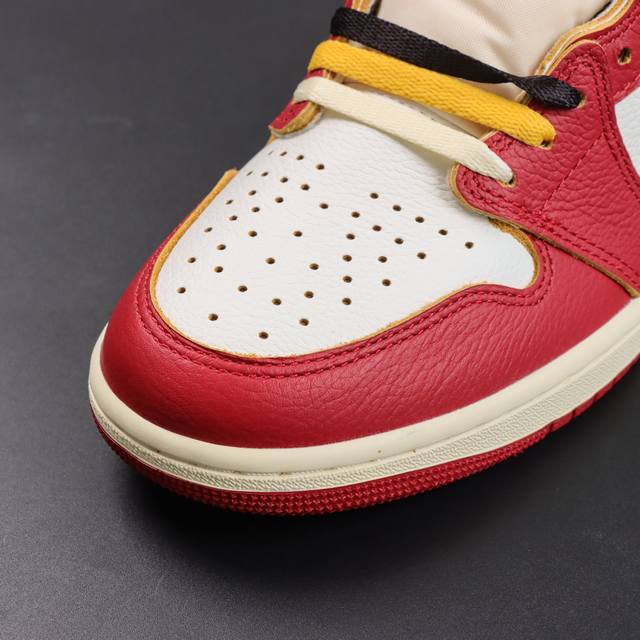 Channel Advantages! Ljr Pure Original AJ1 Union X Air Jordan 1 White/Red/Grey Lj