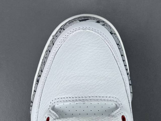 Channel Advantages! X-version Improved AJ3 Jordan Air Jordan 3 White Cement Reim