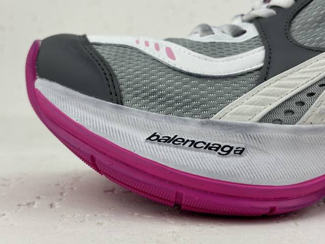 Channel Advantage! OK Version Balenciaga Circuit Round Toe Lace-up Logo Print Lo