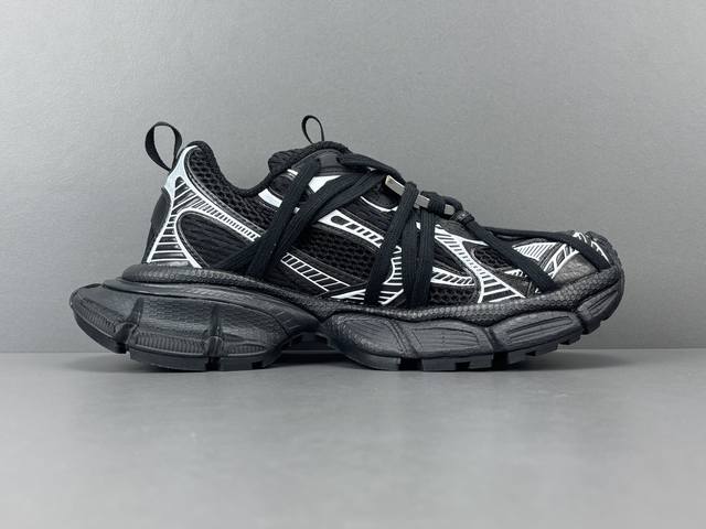 Channel Advantage! OK Version Balenciaga 3XL 24Ss Lace-up Distressed Trendy Low-