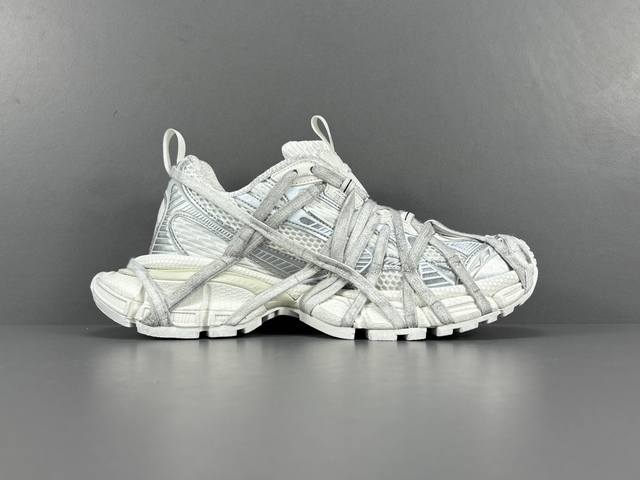 Channel Advantage! OK Version Balenciaga 3XL 24Ss Lace-up Distressed Trendy Low-