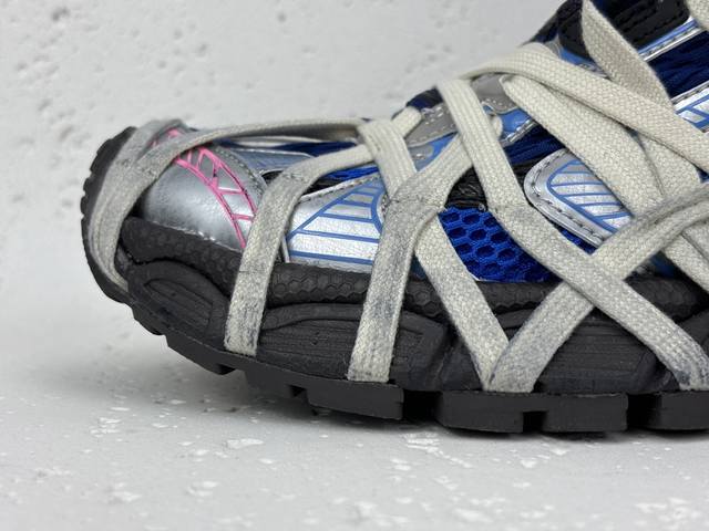 Channel Advantage! OK Version Balenciaga 3XL 24Ss Lace-up Distressed Trendy Low-