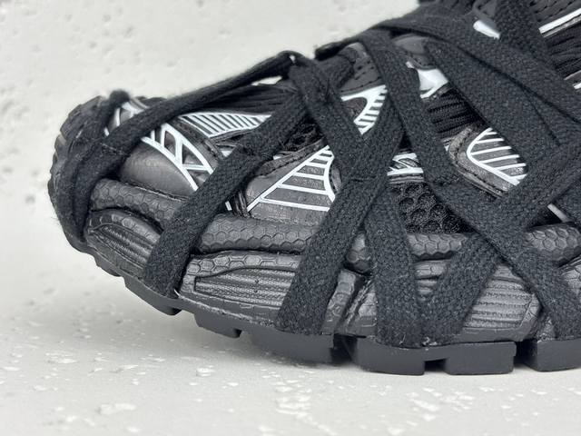 Channel Advantage! OK Version Balenciaga 3XL 24Ss Lace-up Distressed Trendy Low-